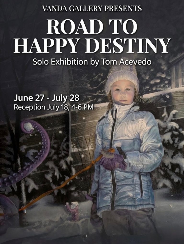 Road to Happy Destiny Flyer image with Girl in Winter Coat