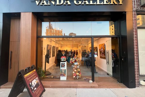 a store front with a sign and a sign