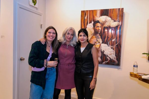 a group of women posing for a picture