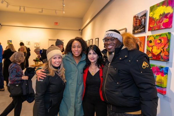a group of people posing for a photo