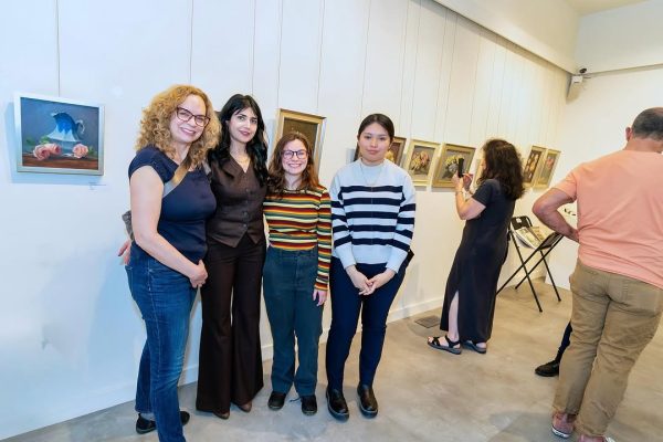 a group of people posing for a picture